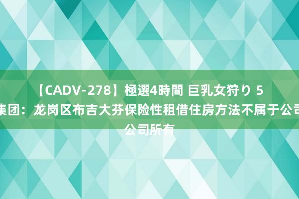 【CADV-278】極選4時間 巨乳女狩り 5 天健集团：龙岗区布吉大芬保险性租借住房方法不属于公司所有