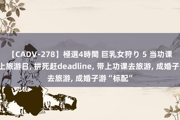 【CADV-278】極選4時間 巨乳女狩り 5 当功课提交日撞上旅游日， 拼死赶deadline， 带上功课去旅游， 成婚子游“标配”