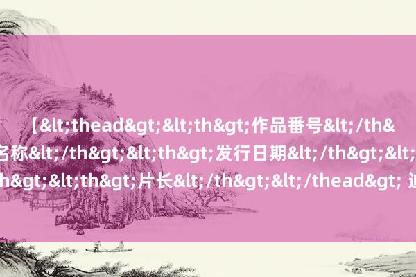 【<thead><th>作品番号</th><th>作品名称</th><th>发行日期</th><th>发行商</th><th>片长</th></thead> 迪拜站-郑钦文2-0波塔波娃 进八强再战斯瓦泰克