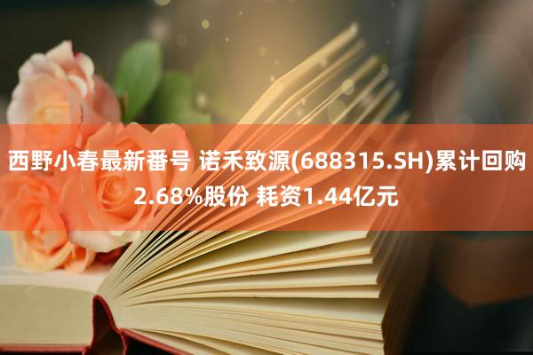 西野小春最新番号 诺禾致源(688315.SH)累计回购2.68%股份 耗资1.44亿元