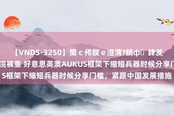 【VNDS-3250】闅ｃ伄鍥ｅ湴濡?鎬ф銉犮儵銉犮儵 娣倝銇叞浣裤亜 好意思英澳AUKUS框架下缩短兵器时候分享门槛，紧跟中国发展措施