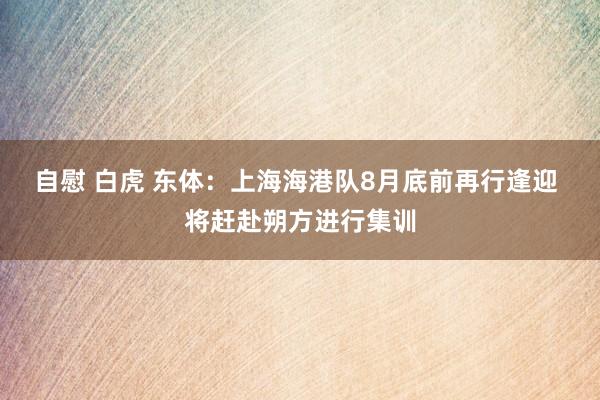 自慰 白虎 东体：上海海港队8月底前再行逢迎 将赶赴朔方进行集训