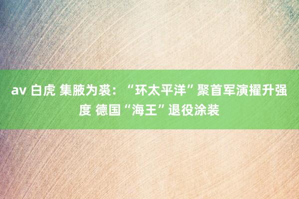 av 白虎 集腋为裘：“环太平洋”聚首军演擢升强度 德国“海王”退役涂装